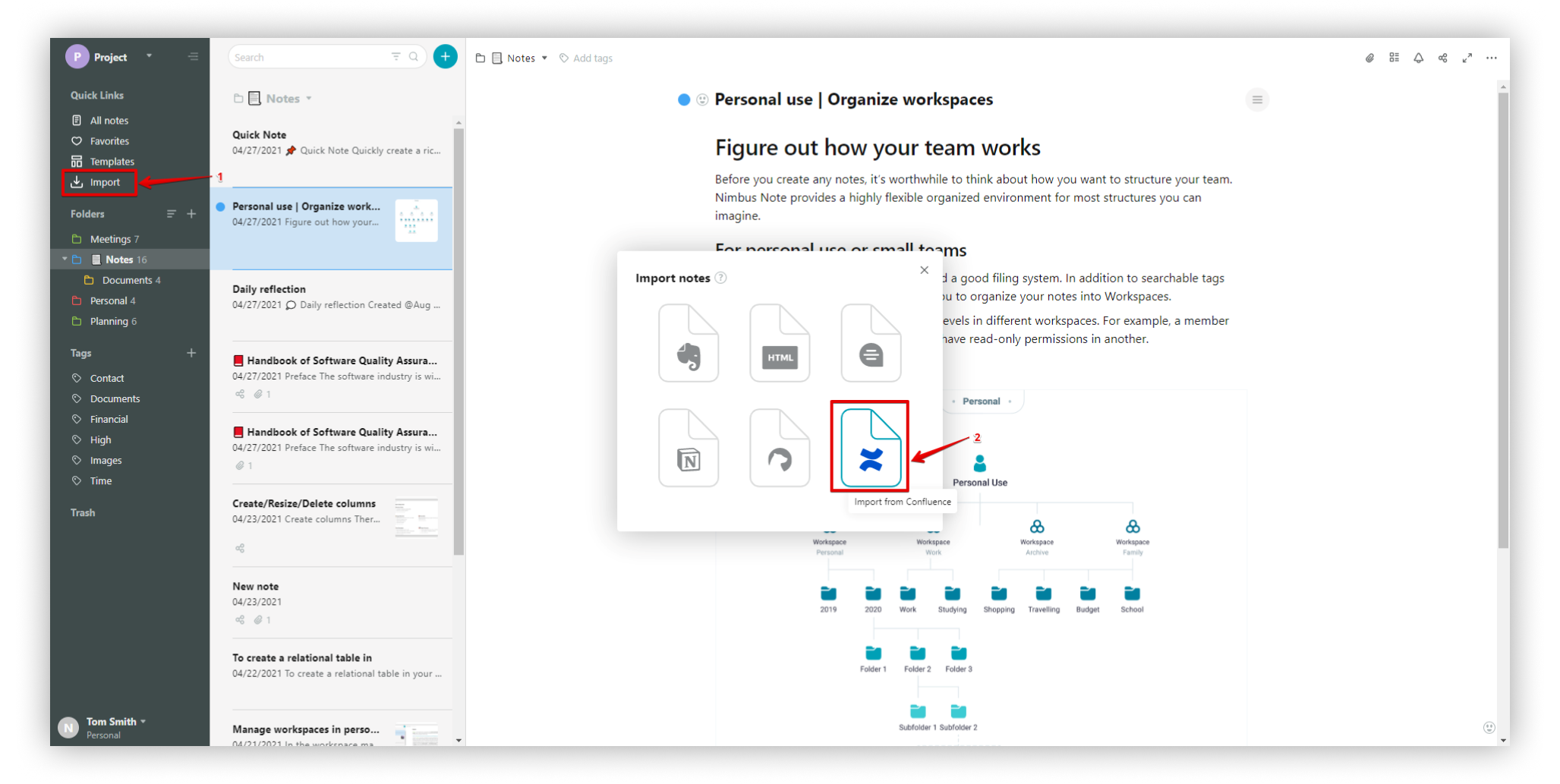 Import pages to Nimbus